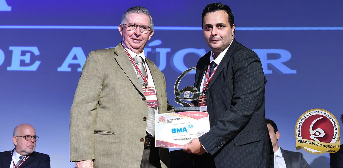 Auszeichnung für BMA Brasilien in der Kategorie „Zuckerzentrifugen“