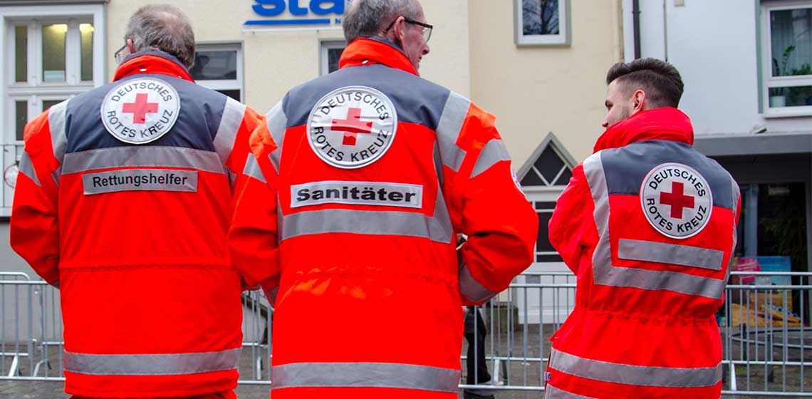 Mitarbeiter des Deutschen Roten Kreuzes